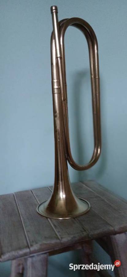 Trąbka sygnałowa kawaleryjska blaszane