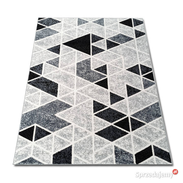 DYWAN 140X200 IDEA GEOMETRIA CIEMNA GĘSTY WŁOS podlaskie Białystok