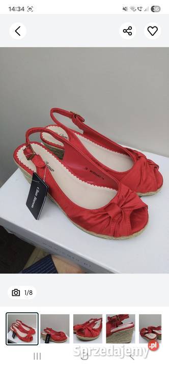 Clara Barson 36 sandały espadryle koturnie sprzedam