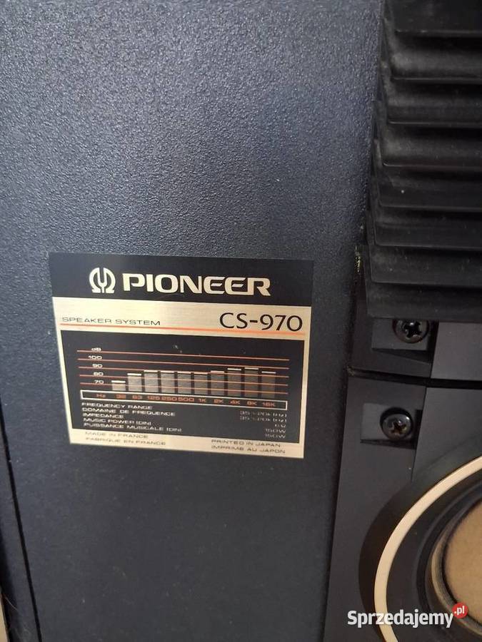 Zestaw Pioneer Kolumny CS970 Wzmacniacz Pioneer Wrocław