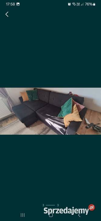 Sofa i Fotel pufa Paris rozkładane Zamość