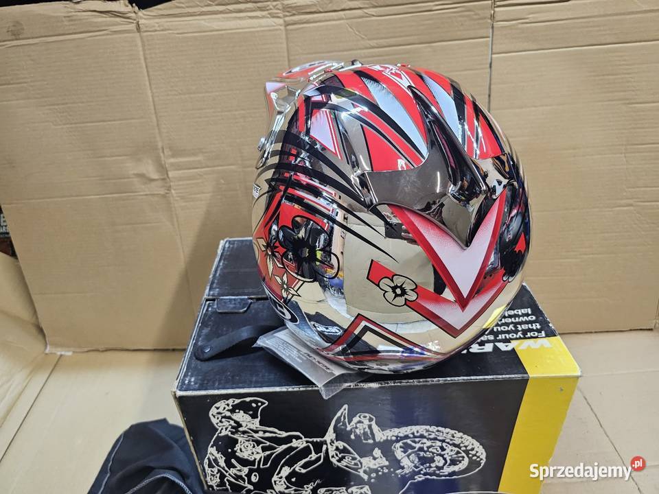 Kask motocyklowy HJC XXL cross enduro chrom Kaski i akcesoria Jelenia Góra