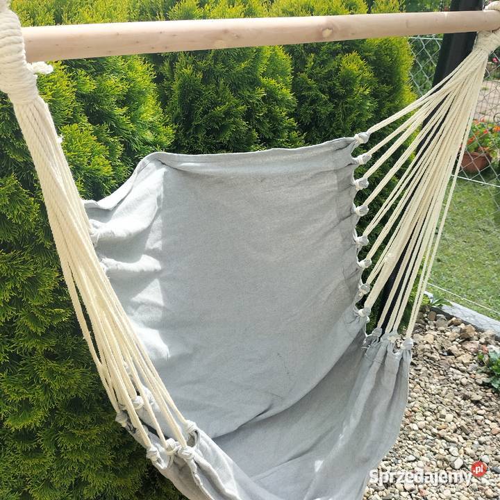 Hamak ogrodowy tarasowy szary Pozostałe sprzedam