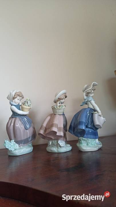 Figurka dziewczynka z koszykiem Lladro pomorskie Gdańsk sprzedam