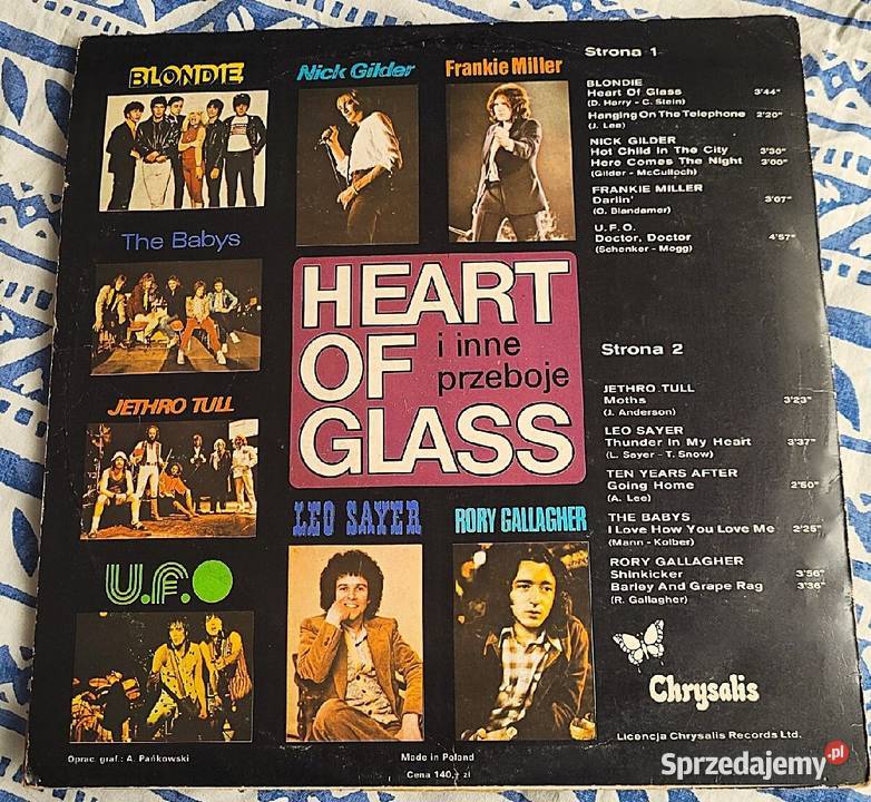 Heart of glass Blondie Jethro TullFrankie Miller Chełmno