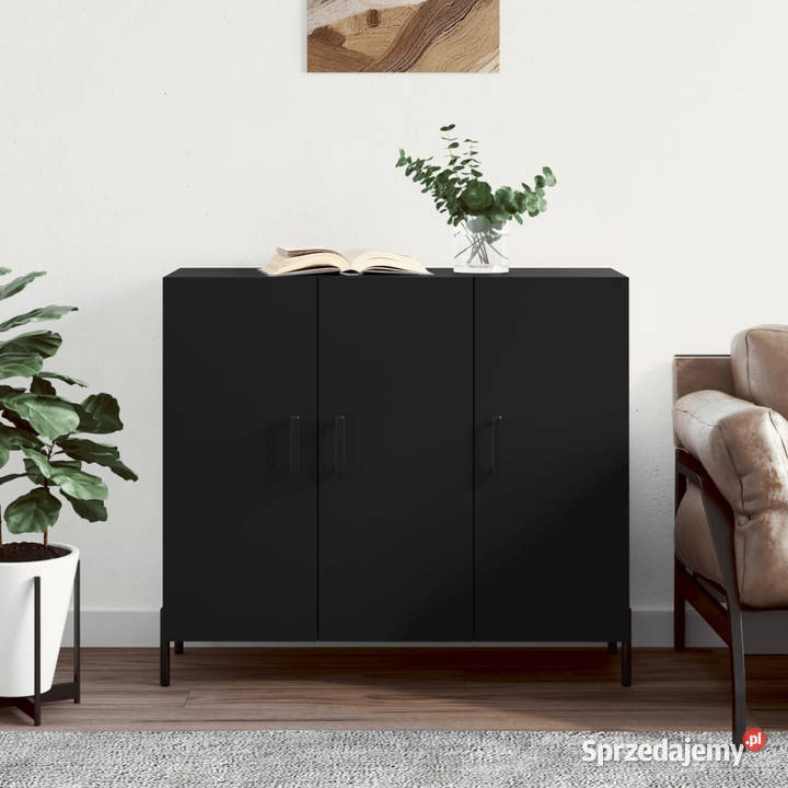 Szafka czarna 90x34x80 materiał drewnopochodny mazowieckie Warszawa sprzedam