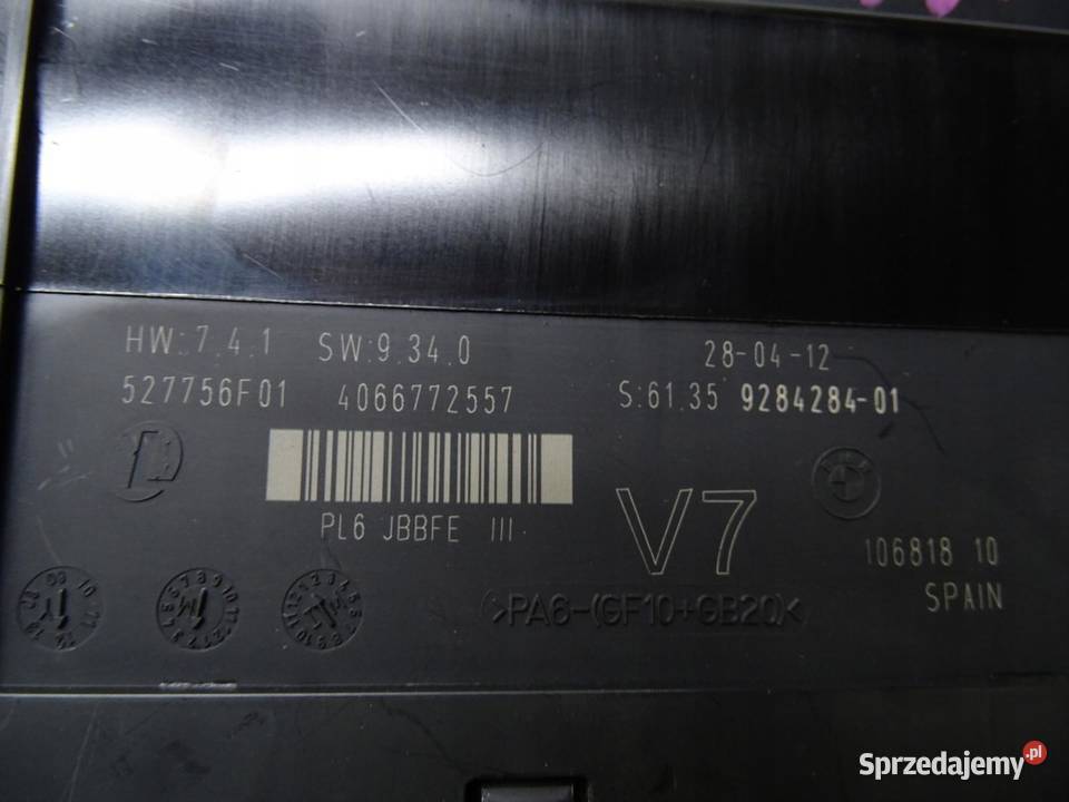 MODUŁ STEROWNIK KOMFORTU 9284284 BMW F10 F11
