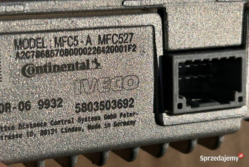 KAMERA PRZEDNIA IVECO 5803503692 Pozostałe Sulechów
