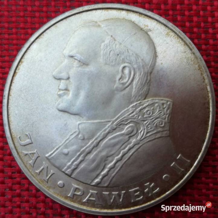 1000 1982r Jan Paweł II Srebro PRL Poznań