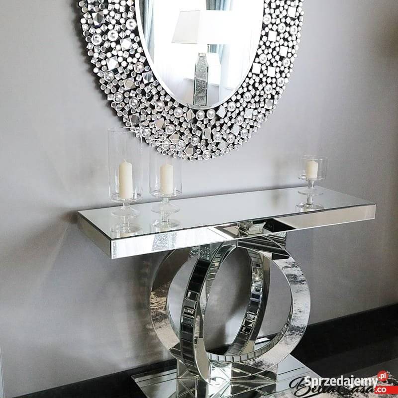 Konsola Glamour Toaletka Szklana Mebel Lustrzany Konsole Warszawa