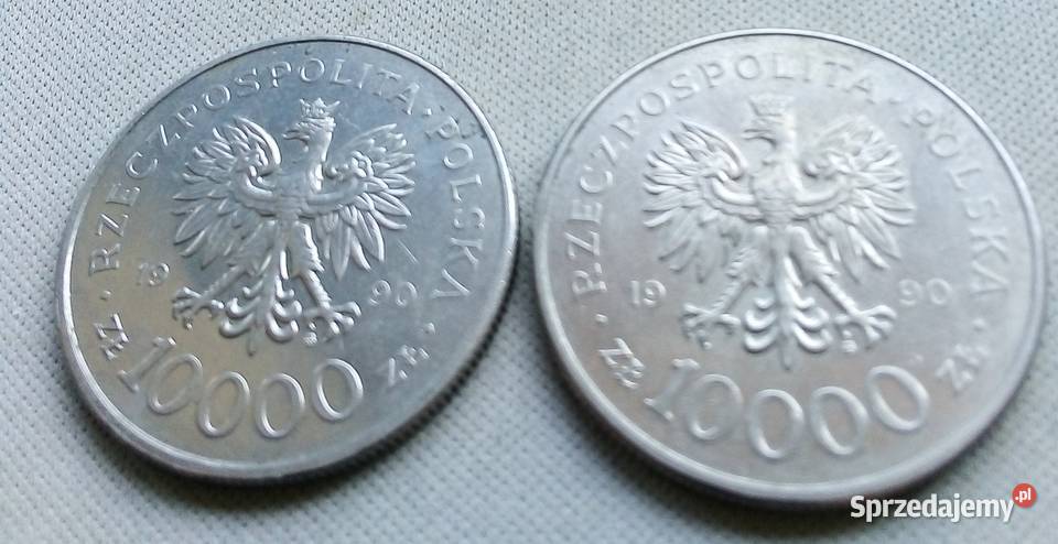 POLSKA 10 000 1990 r XCuNi SOLIDARNOŚĆ Numizmatyka Legionowo sprzedam