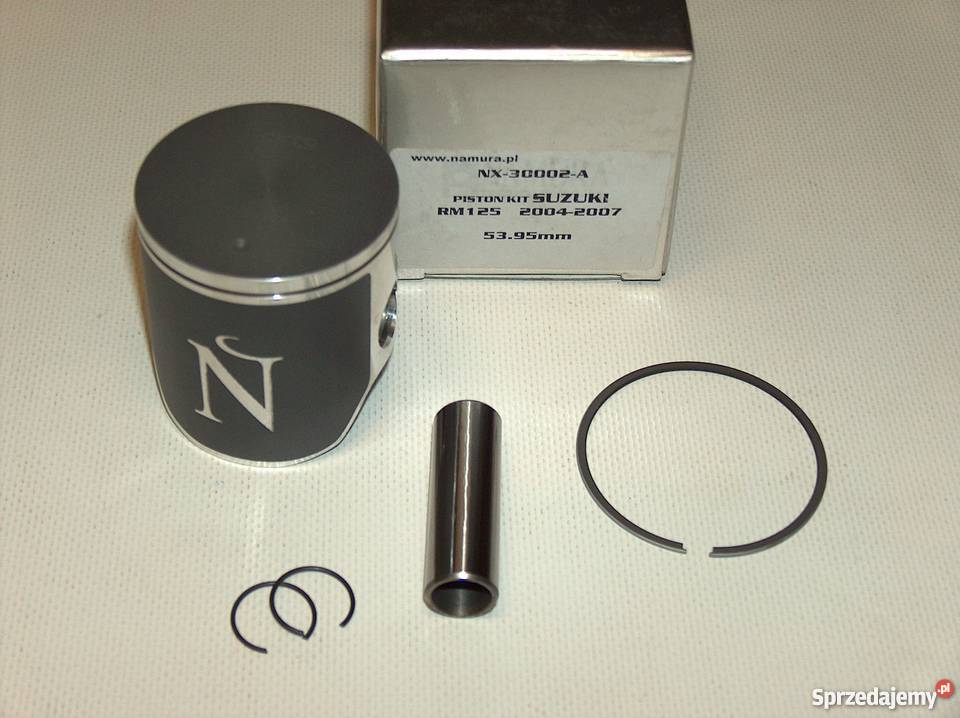 TŁOK komplet tłokowy NAMURA 5395 sel A SX 125 RM Silniki i osprzęt Zabrze