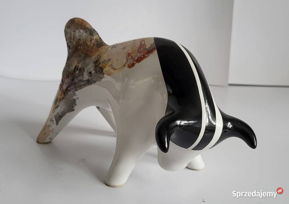 BYK Znak zodiaku Figurka Byczek ceramiczny Sierakowice