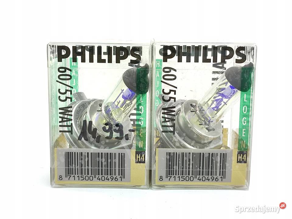 ŻARÓWKA KOMPLET 2 PHILIPS H4 12V 6055W P43T sprzedam