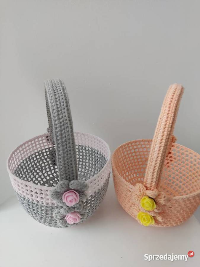 Koszyczek Wielkanocny szydełkowy