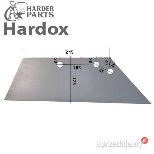 Lemiesz 300hektarów HARDOX DG540P części do Suwałki sprzedam