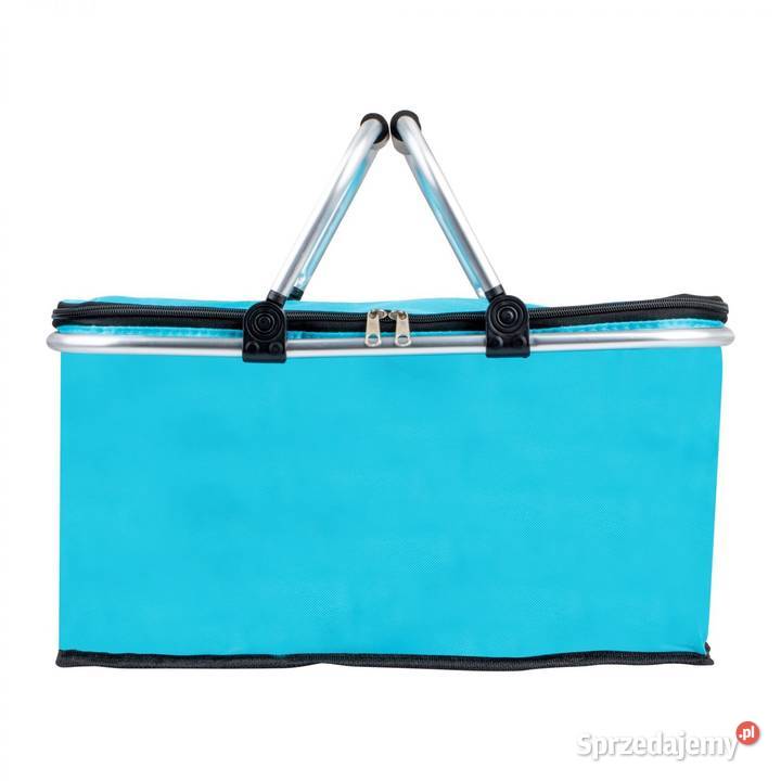 SKŁADANY KOSZYK TERMICZNY PIKNIKOWY NA ZAKUPY niebieski Poznań sprzedam