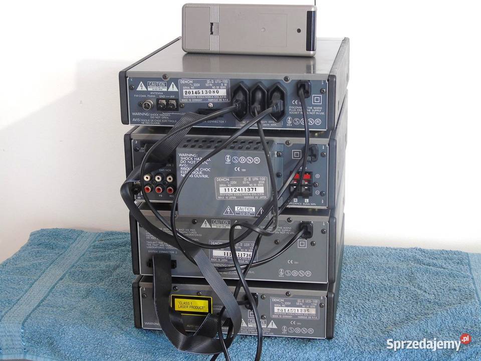 Wieża Denon pilot Wzmacniacz Radio CD Mag AUX Wieże i miniwieże Jasło