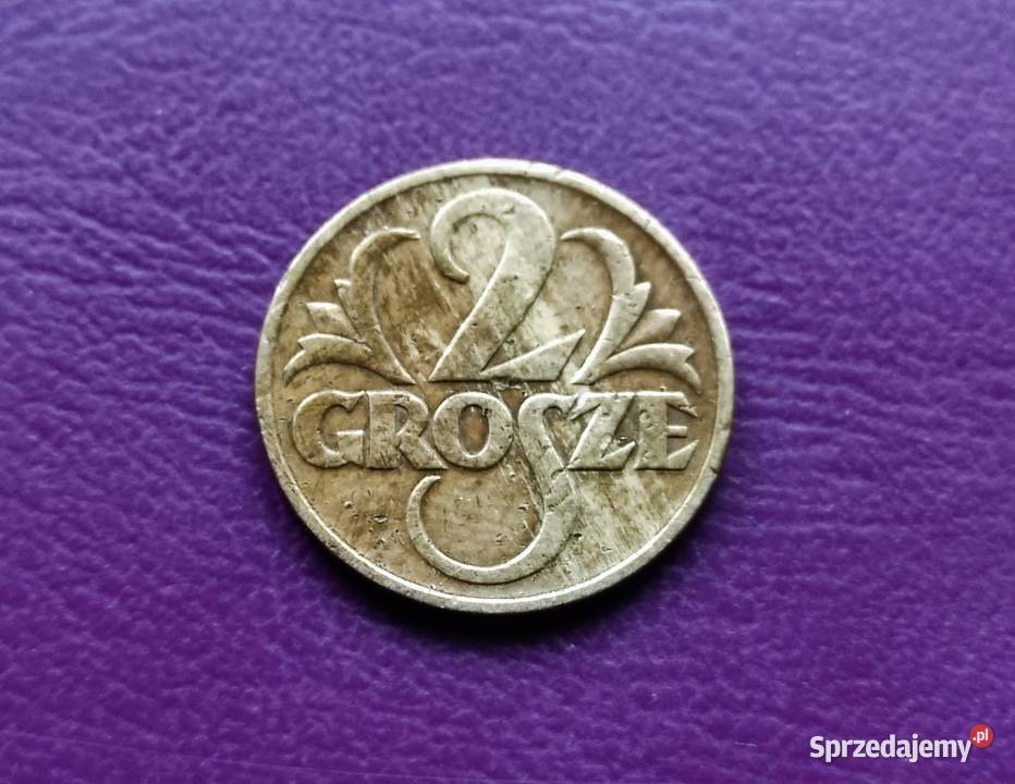 Moneta przedwojenna Sanacja II RP 2 grosze 1939 Pruszków