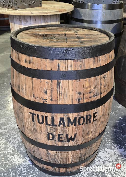 Beczka dębowa biała pomalowana motyw Gdańsk Pozostałe