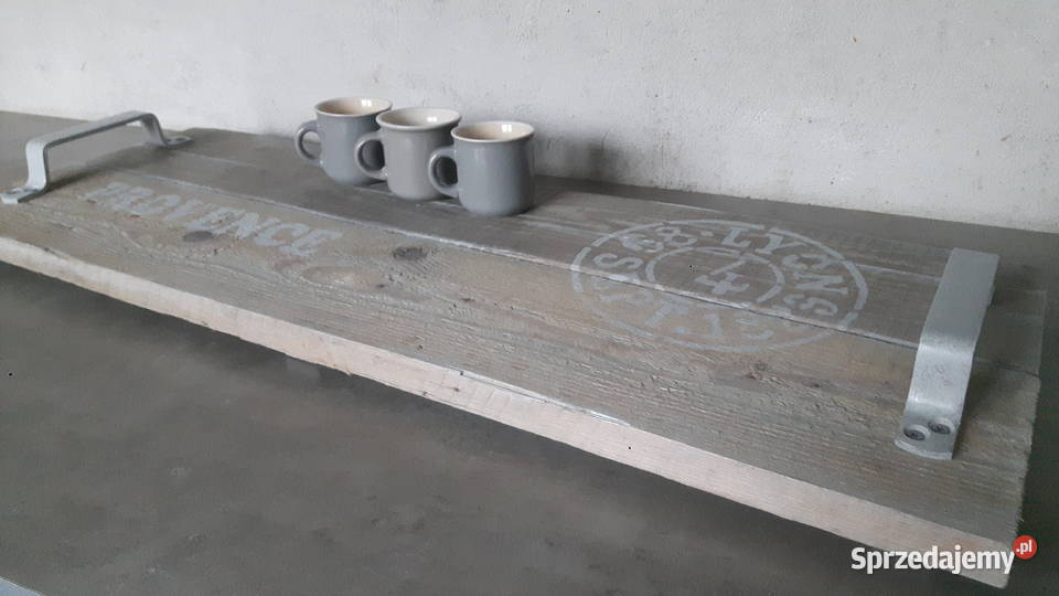 Duża taca drewniana Pozostałe mazowieckie