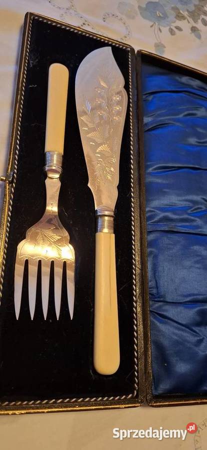 Sztućce serwingowe do ryb vintage komplet łódzkie Tomaszów Mazowiecki