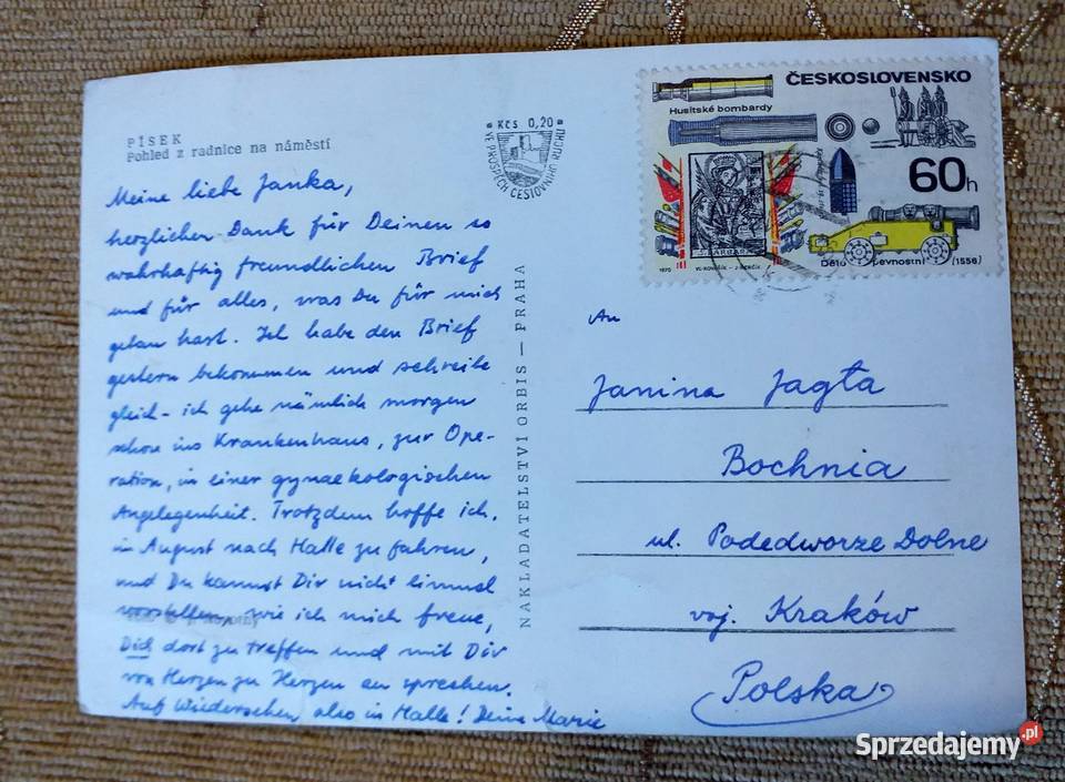 PISEK WIDOK NA KAMIENICZKI NA STARYM MIEŚCIE Piszczac