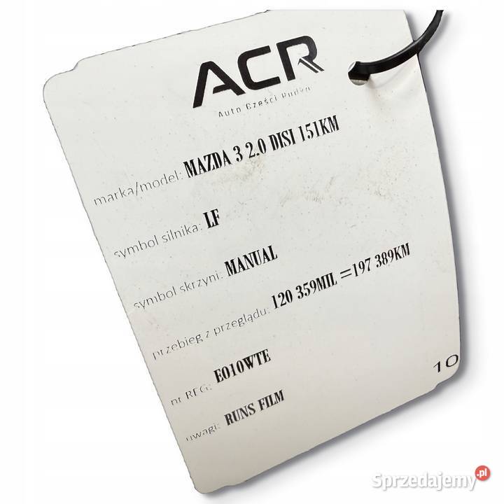 SILNIK Mazda 6 II GH Mazda 3 II BL 20 16V DISI Silniki kompletne lubelskie Chełm