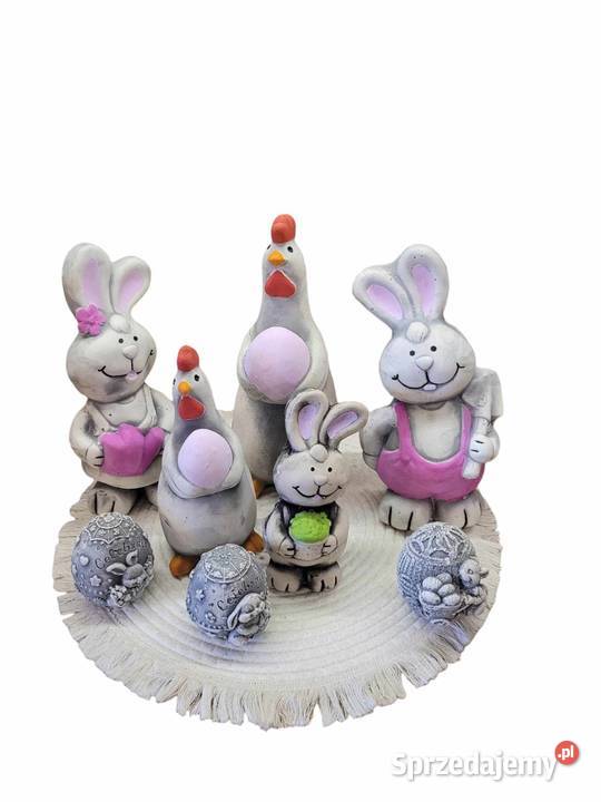 Rodzinka królikczków wielkanocnych pisanka z Wrocław sprzedam
