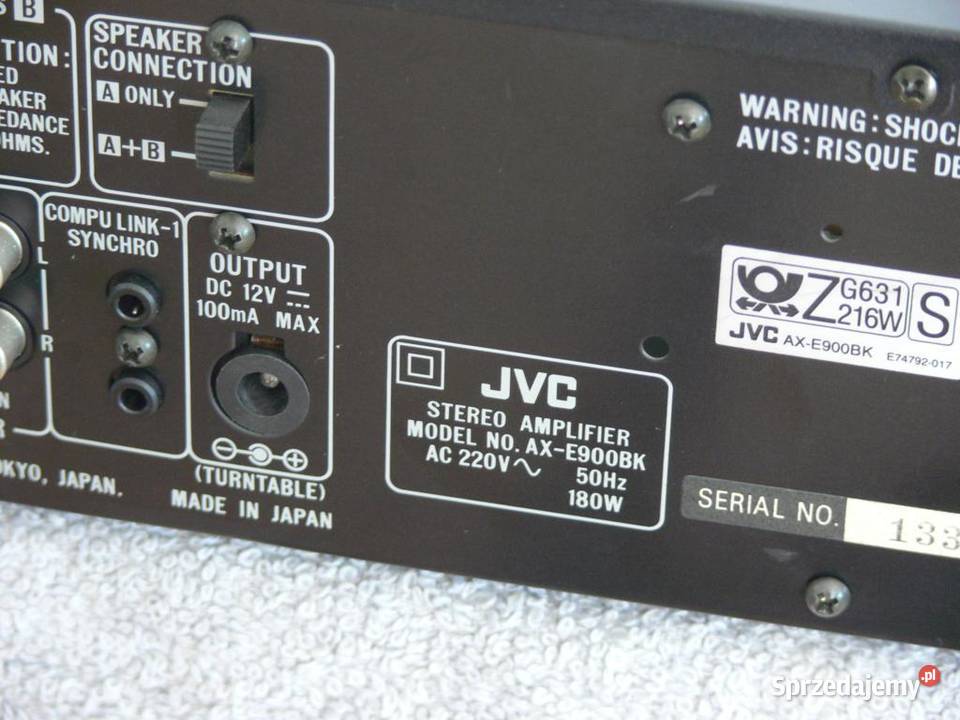 Wzmacniacz JVC z wyświetlaczem WYSYŁKA Jasło