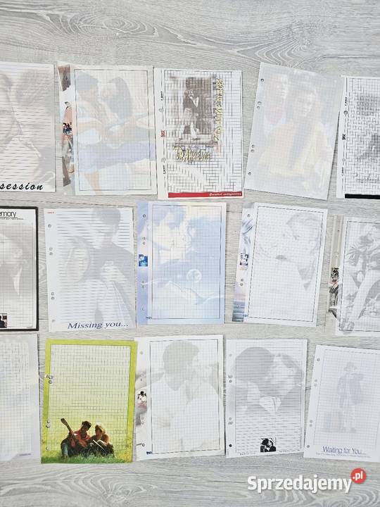 Duże karteczki do segregatora miłość ludzie pary Łomianki Dolne