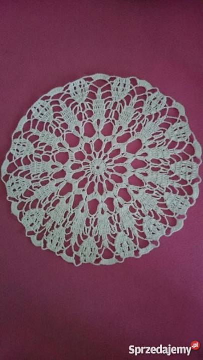 Serwetka szydełkowa średnica 36 dopracowane Bolesławiec sprzedam