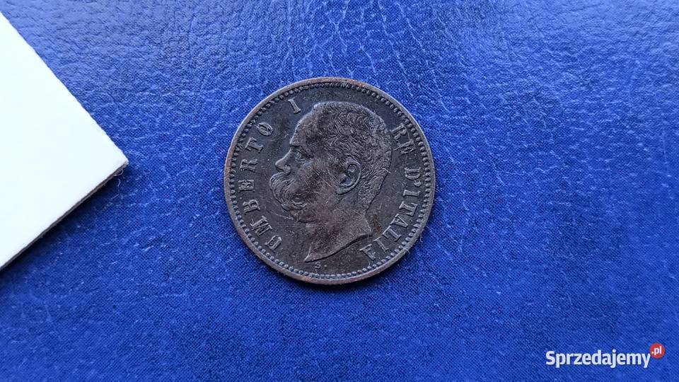 Stare monety 2 centesimi 1897 Włochy Numizmatyka Lesko