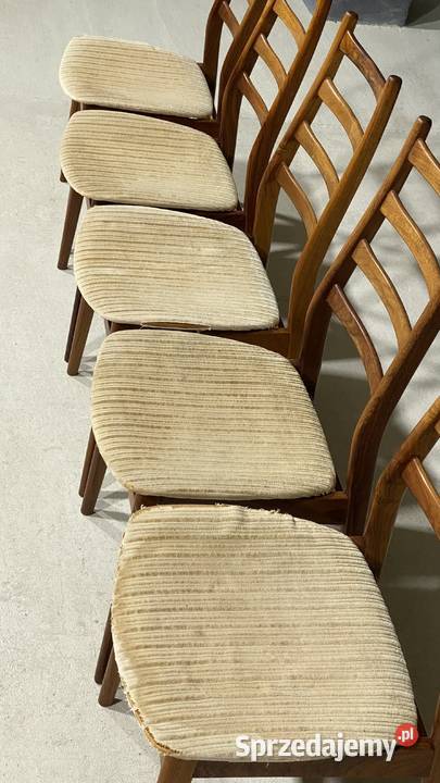 Komplet 5 krzeseł vintage Casala Niemcy lata 60 Gryfice