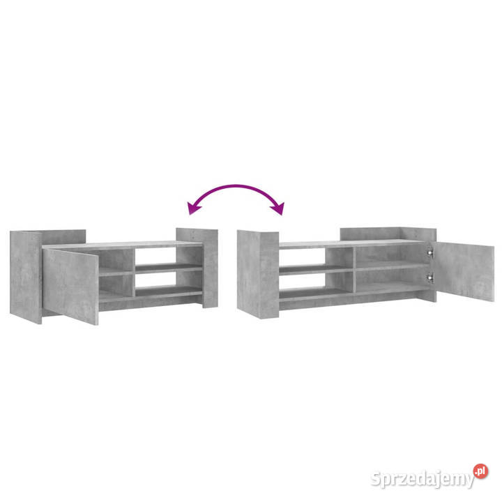 Szafka pod TV szarość betonu 100x35x40 WM848377 Warszawa