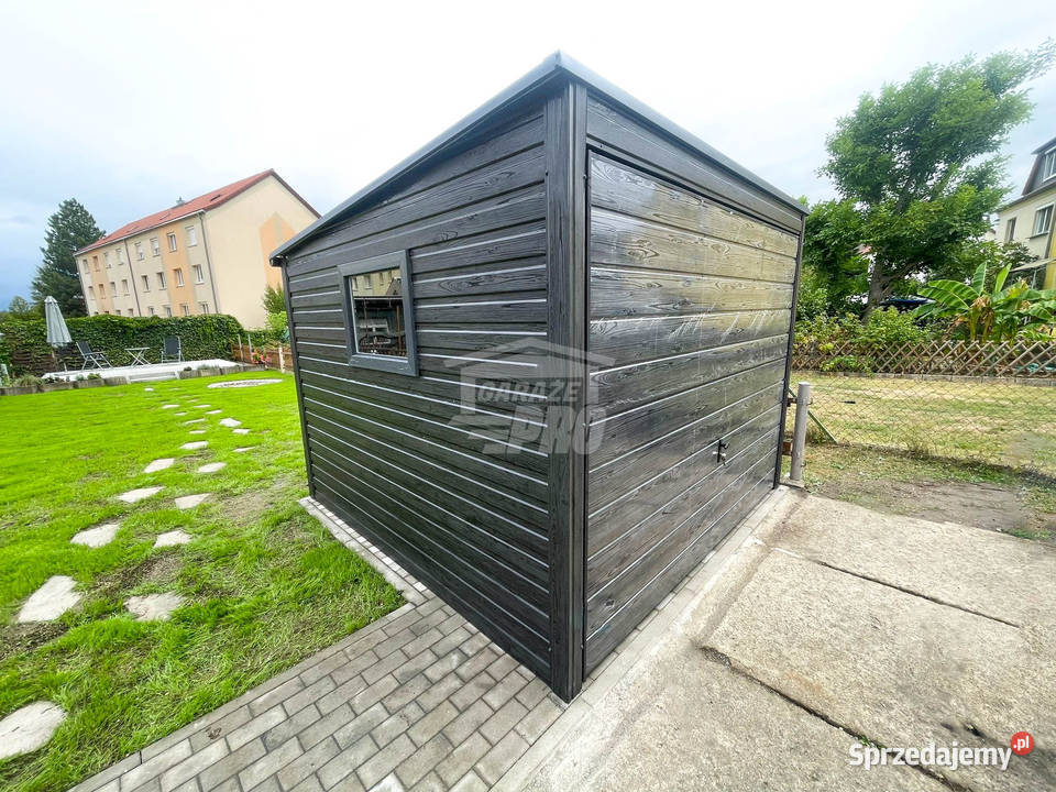 Schowek Garaż blaszany 3x35m Brama uchylna drzwi wielkopolskie Konin