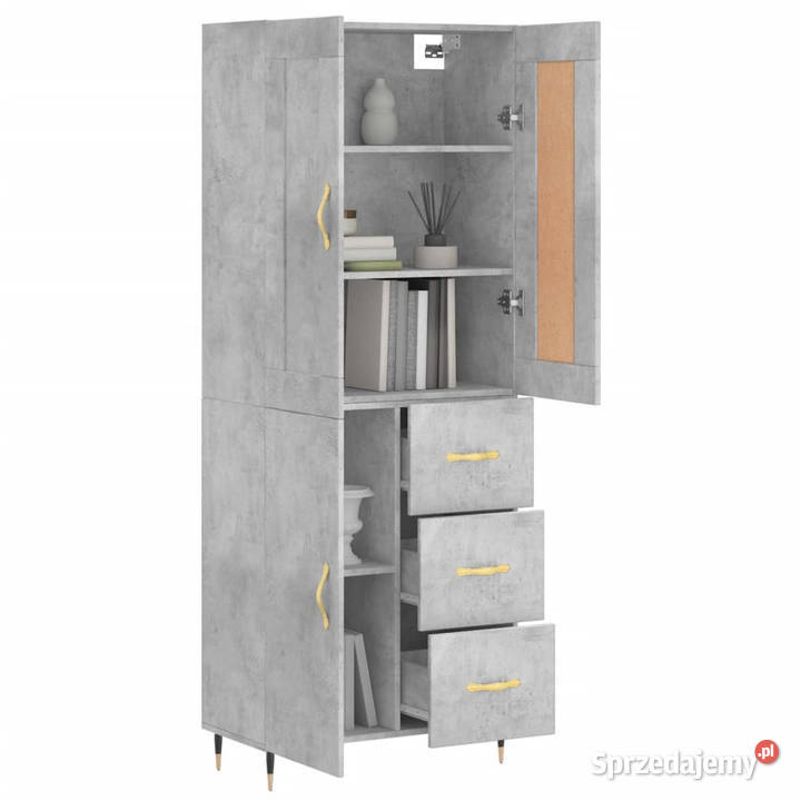 Witrynka szarość betonu 695x34x180 materiał mazowieckie sprzedam