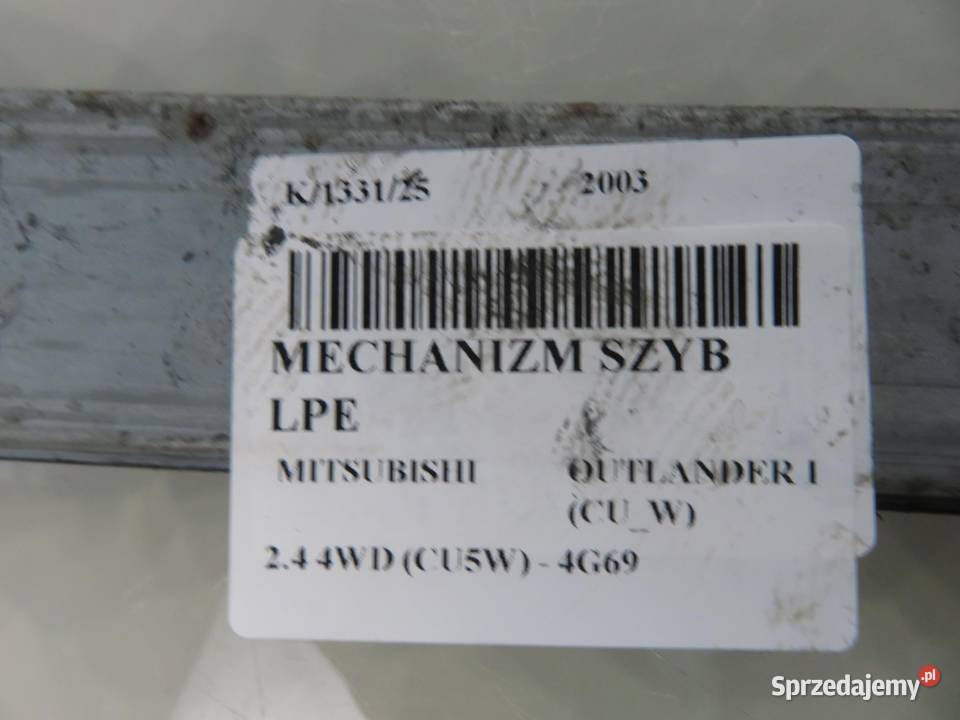 PODNOŚNIK SZYBY LEWY PRZEDNI MITSUBISHI