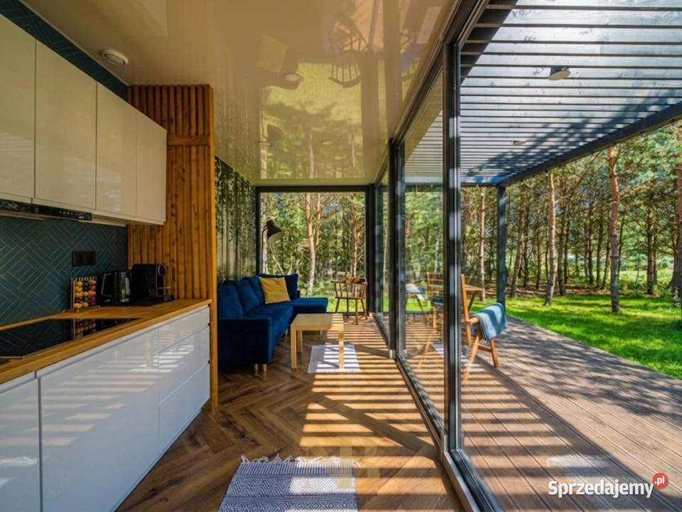 Tiny House na zalesionej działce 1250m w Dolinie mazowieckie Tomczyn