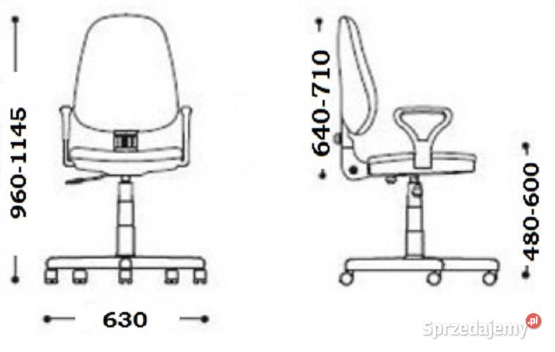 Krzesło Fotel biurkowy szkolne młodzieżowe Kielce