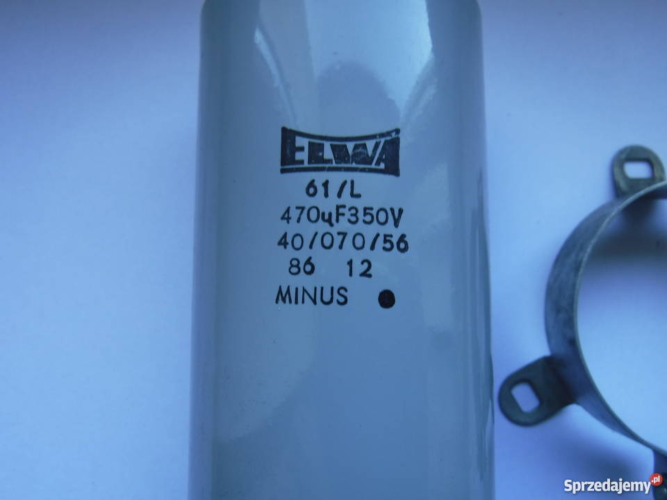 Kondensator 470uF 350V Elwa 61L Nowe mazowieckie Szydłowiec