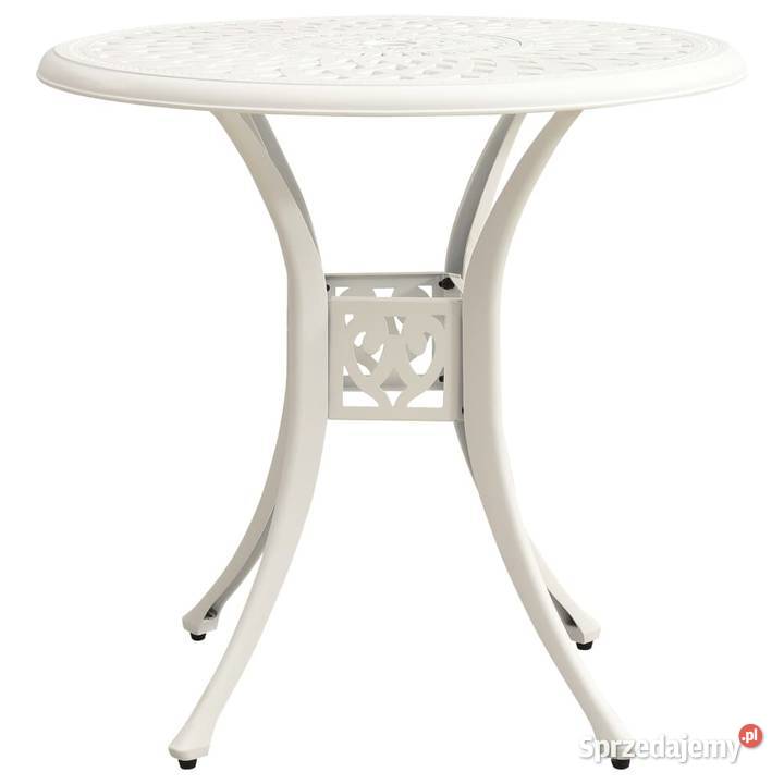 vidaXL Stolik ogrodowy biały 78x78x72 SKU315584