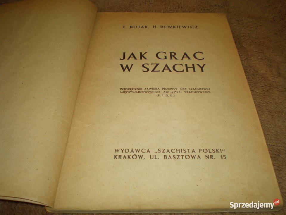 Sprzedam książkę grać w szachy używana Piekary Śląskie sprzedam