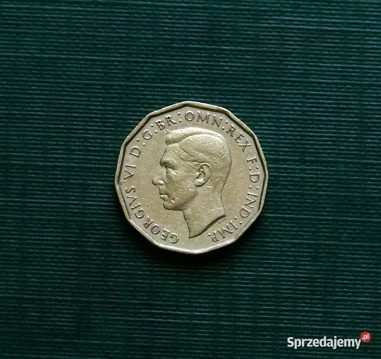 WIELKA BRYTANIA 3 pensy 1944r Gliwice
