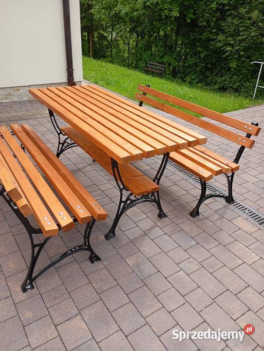 Komplet mebli ogrodowych ładny i solidny na lata Rabka-Zdrój