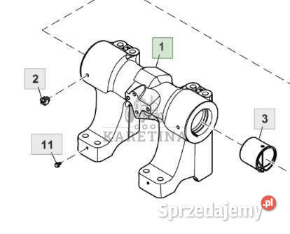 John Deere 6195R Wspornik Podpora Tylnego Jastrzębniki