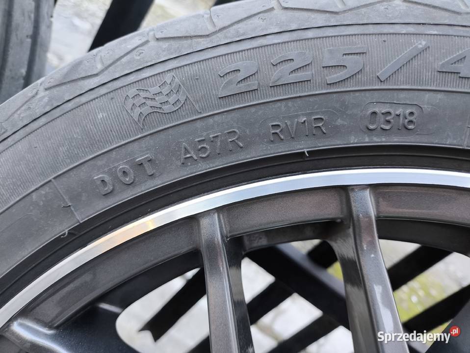 Alufelgi 17 z oponami letnimi podkarpackie Przeworsk sprzedam