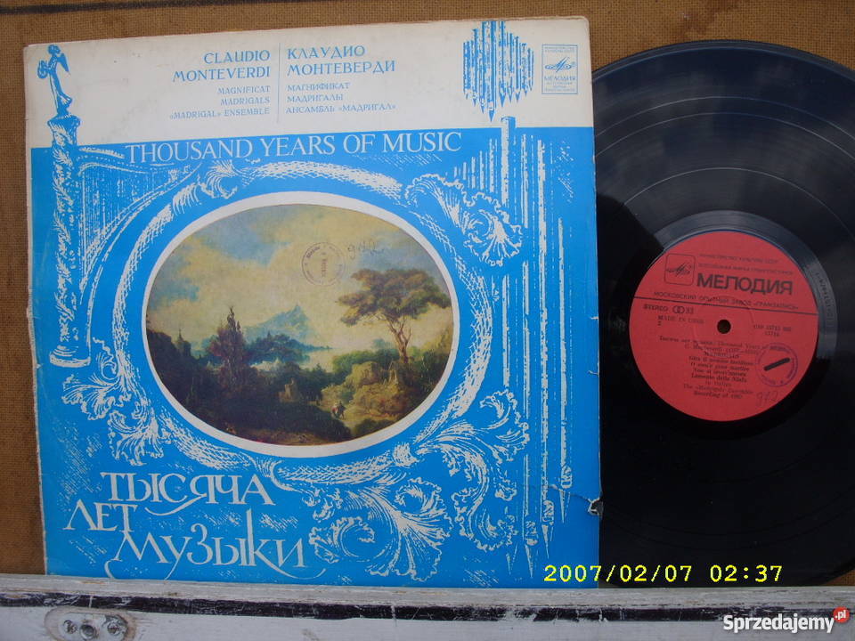 Klasyczna LP CLAUDIO MONTEVERDI MAGNIFICAT Wołów