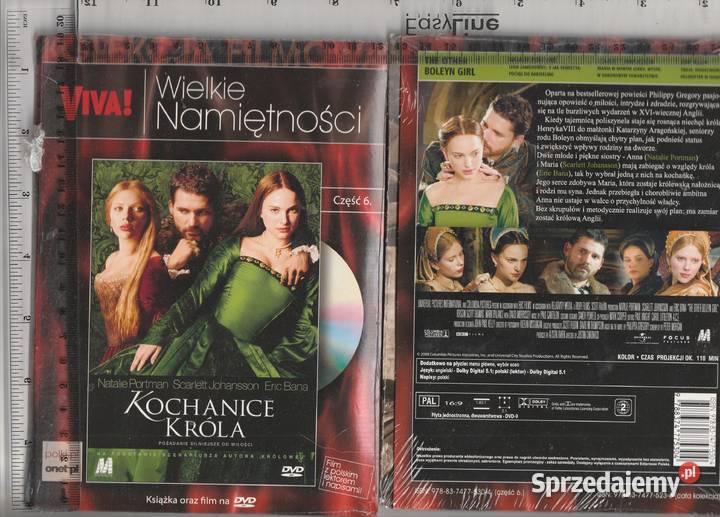 Kochanice Króla Natalie Portman DVD mazowieckie Pruszków sprzedam