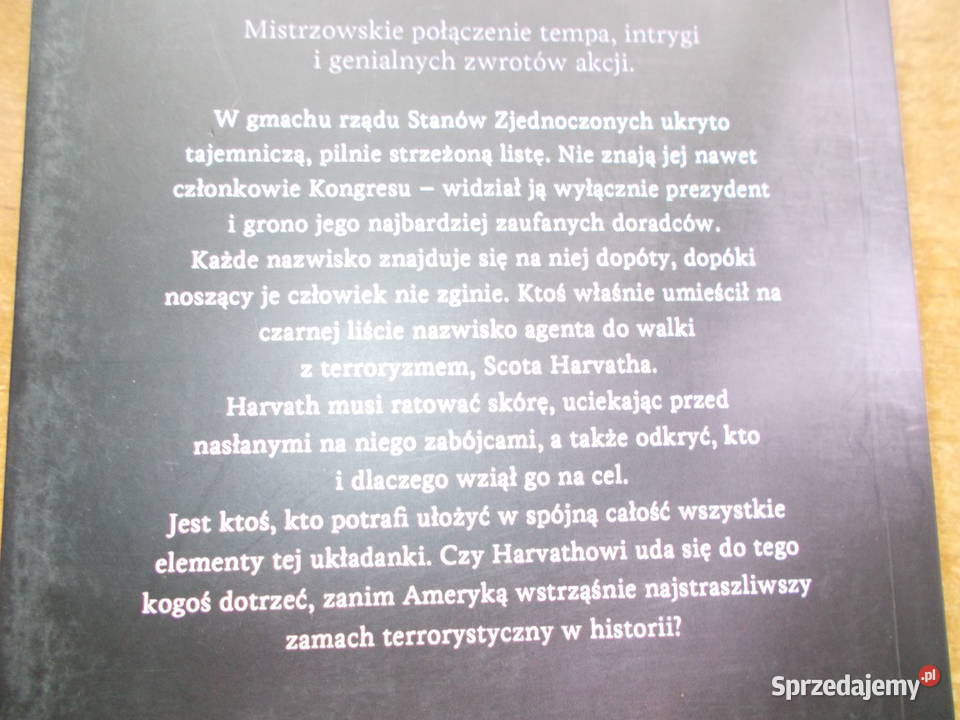 Brad Thor Czarna lista opolskie Głubczyce